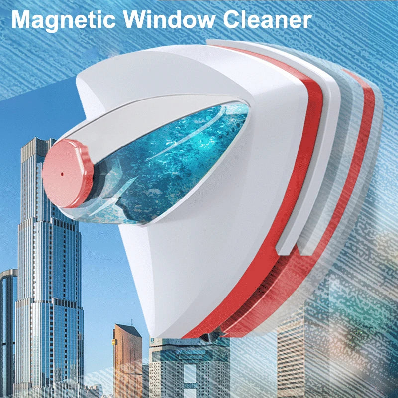 Magnetic Double-Sided Window Cleaner Brush - Automatic Water Discharge Wiper for Glass Windows | Household Cleaning Tool