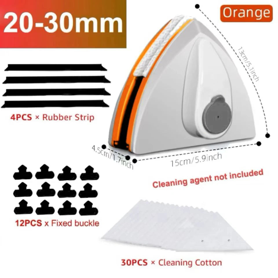 Magnetic Double-Sided Window Cleaner Brush - Automatic Water Discharge Wiper for Glass Windows | Household Cleaning Tool