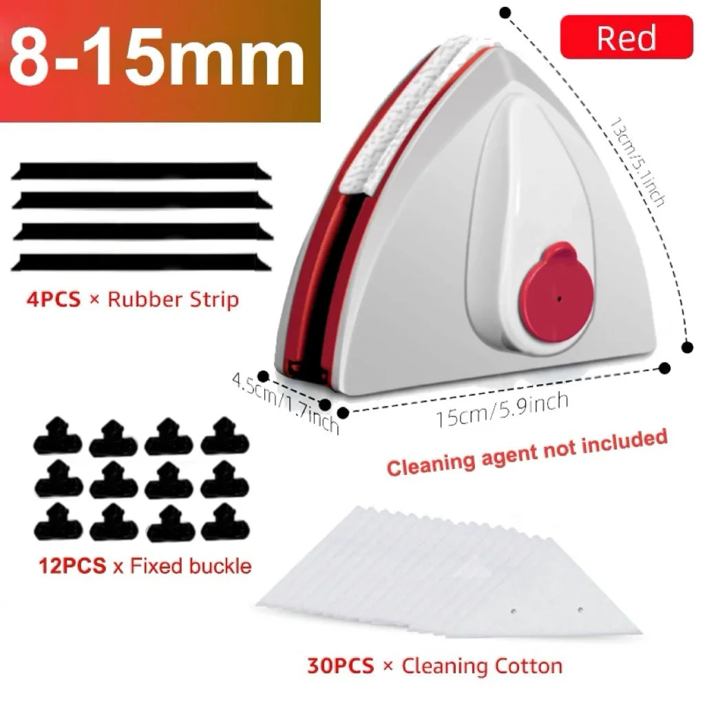 Magnetic Double-Sided Window Cleaner Brush - Automatic Water Discharge Wiper for Glass Windows | Household Cleaning Tool