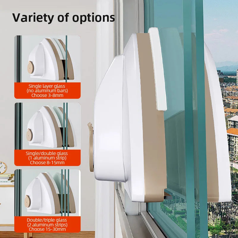 Magnetic Double-Sided Window Cleaner Brush - Automatic Water Discharge Wiper for Glass Windows | Household Cleaning Tool