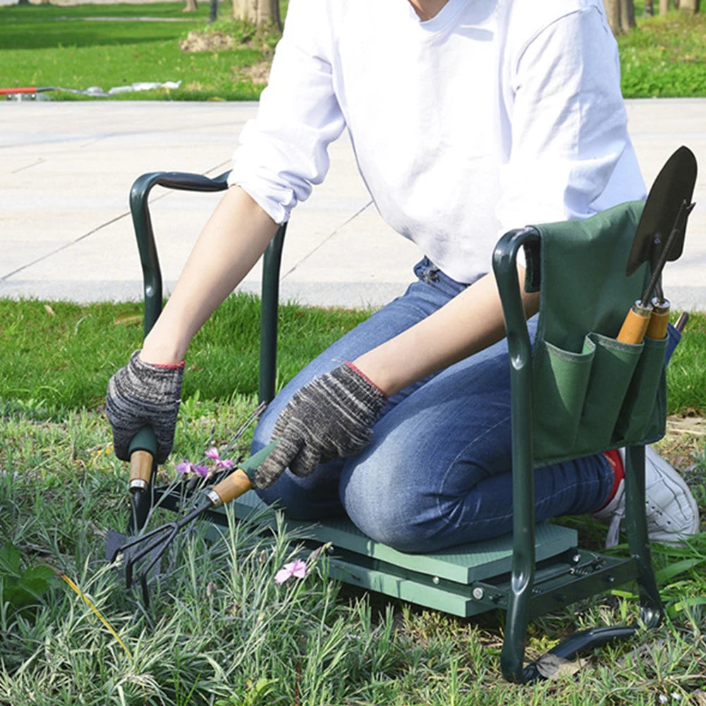 Heavy Duty Garden Kneeler - Upgraded Padded Folding Stool with Thickened Seat, 150KG Load Capacity | Indoor & Outdoor Use