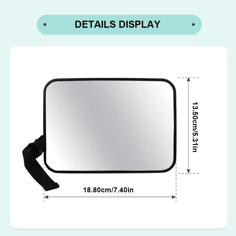 Universal car seat headrest mirror for monitoring child safety, rearview interior baby mirror for safe driving