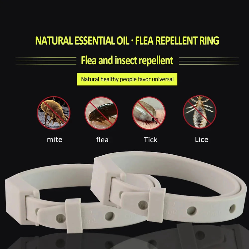 Anti Flea & Tick Collar for Cats and Small Dogs - Adjustable Breakaway Collar with 8-Month Antiparasitic Protection, Puppy & Kitten Pet Accessories