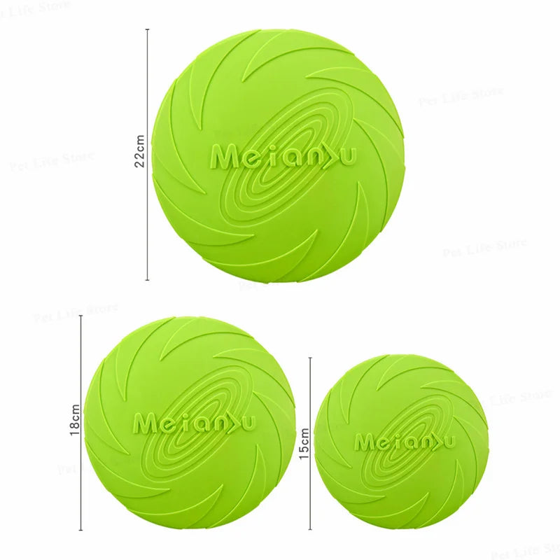 OUZEY Bite Resistant Flying Disc Toys for Dogs - Multifunctional Puppy Training Toy for Outdoor Interactive Games, Pet Dog Products